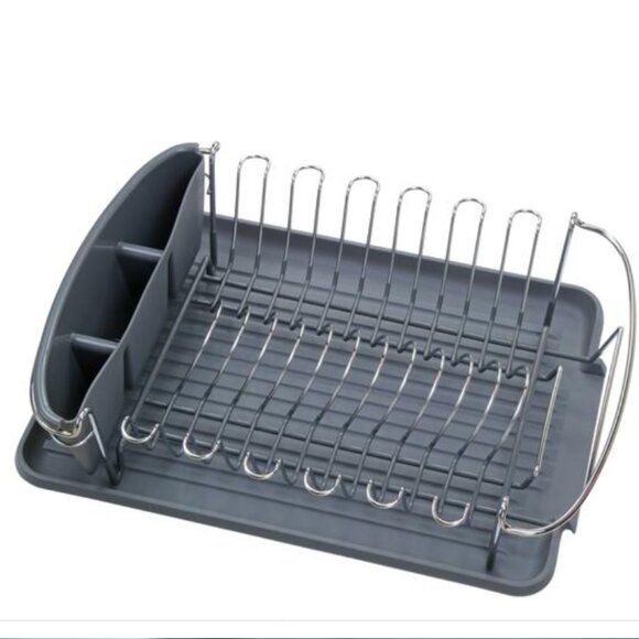 Gray Dish Drying Rack Set - NBU - Picture 11 of 11